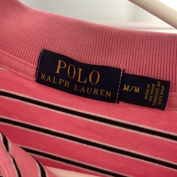 Polo Ralph Lauren Striped Pink Polo - Picture 2 of 2